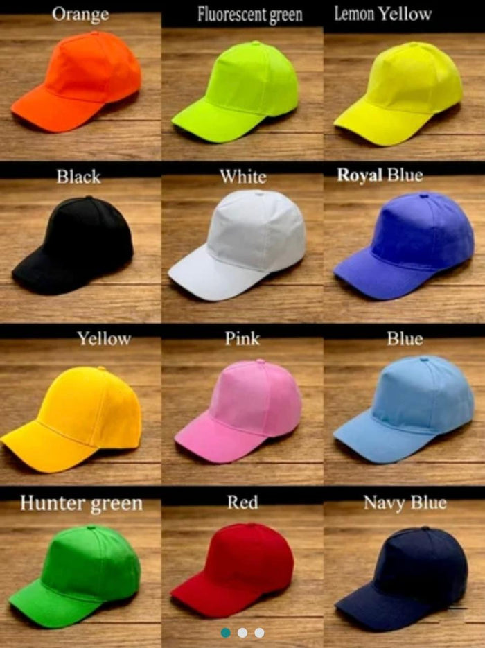 Unisex Solid Color Adjustable Summer Cap