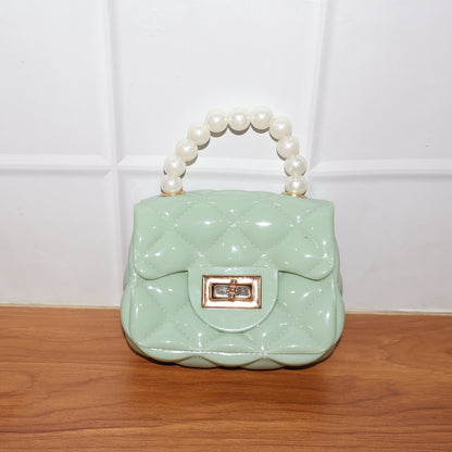 Elegant Quilted Mini Handheld  Sling Fashion Handbag (1 Pc)