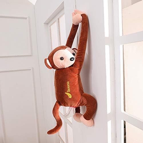 Monkey Home Office Car Hanging Paper Napkin Tissue Box Cover Holder