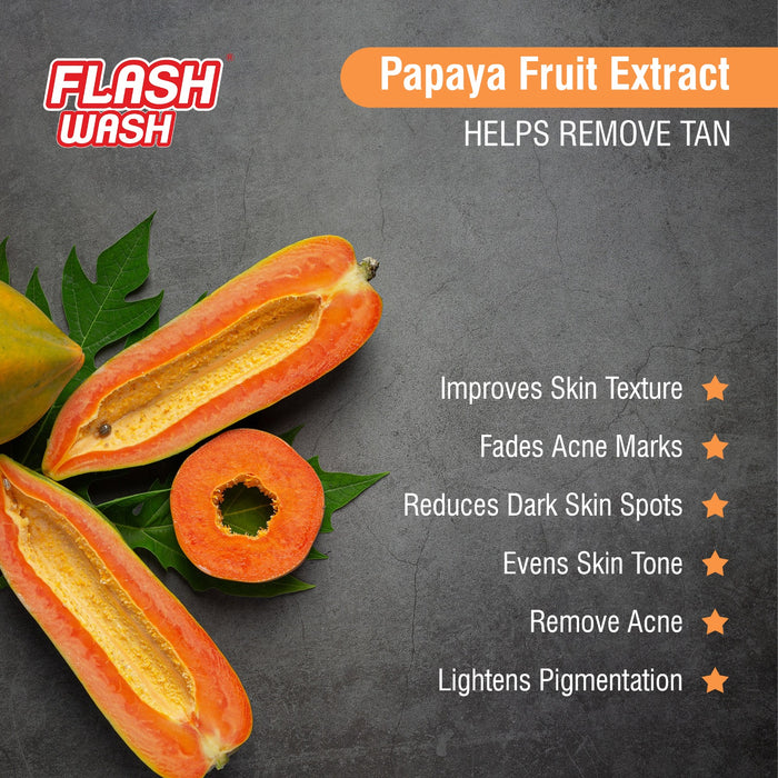Flash Wash Papaya Soap ( Pack of 6)