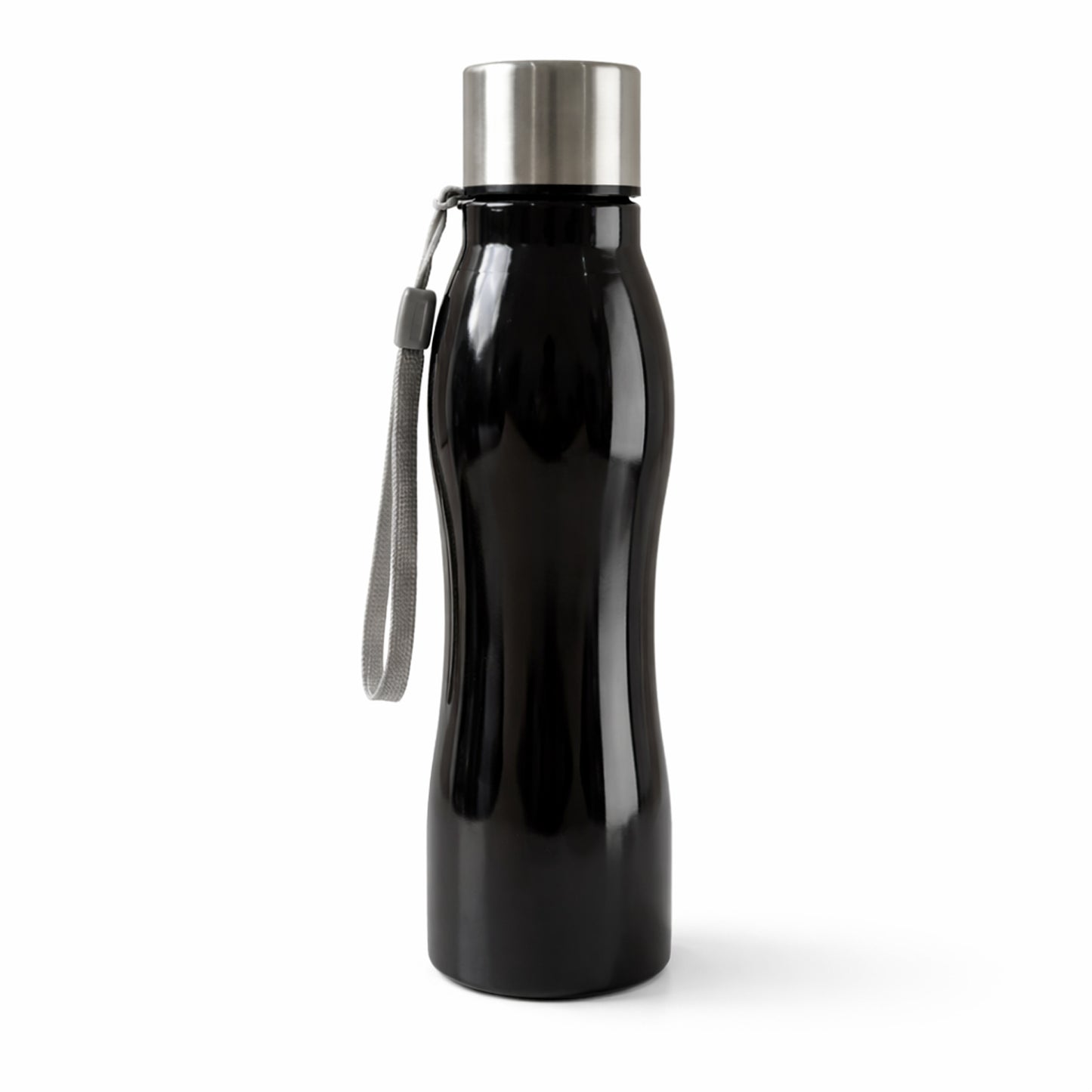 Stainless Steel Water Bottle With Carry Strap 600 Ml