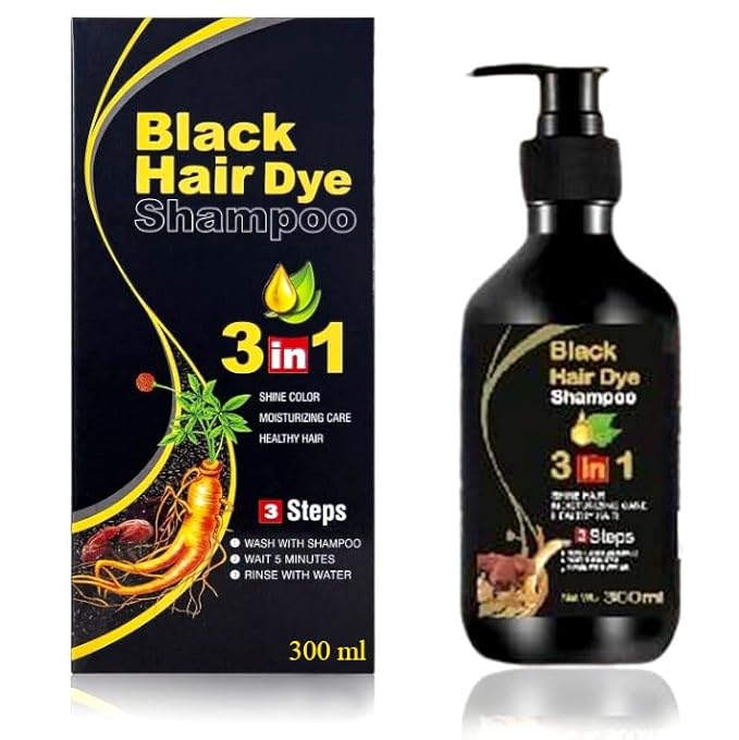 Black Hair Shampoo 3 in 1-100ml (Pack of 1)