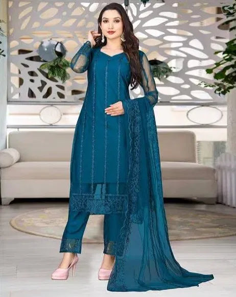 Kurta With Dupatta and Bottom wear