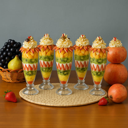 Apex Premium Dessert  Falooda Glasses (Approx 400ml  6 Pc)