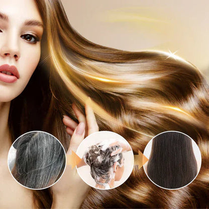 Japanese Long Lasting Natural Hair Dye Shampoo ( Buy 1 Get 1 Free )🔥🔥