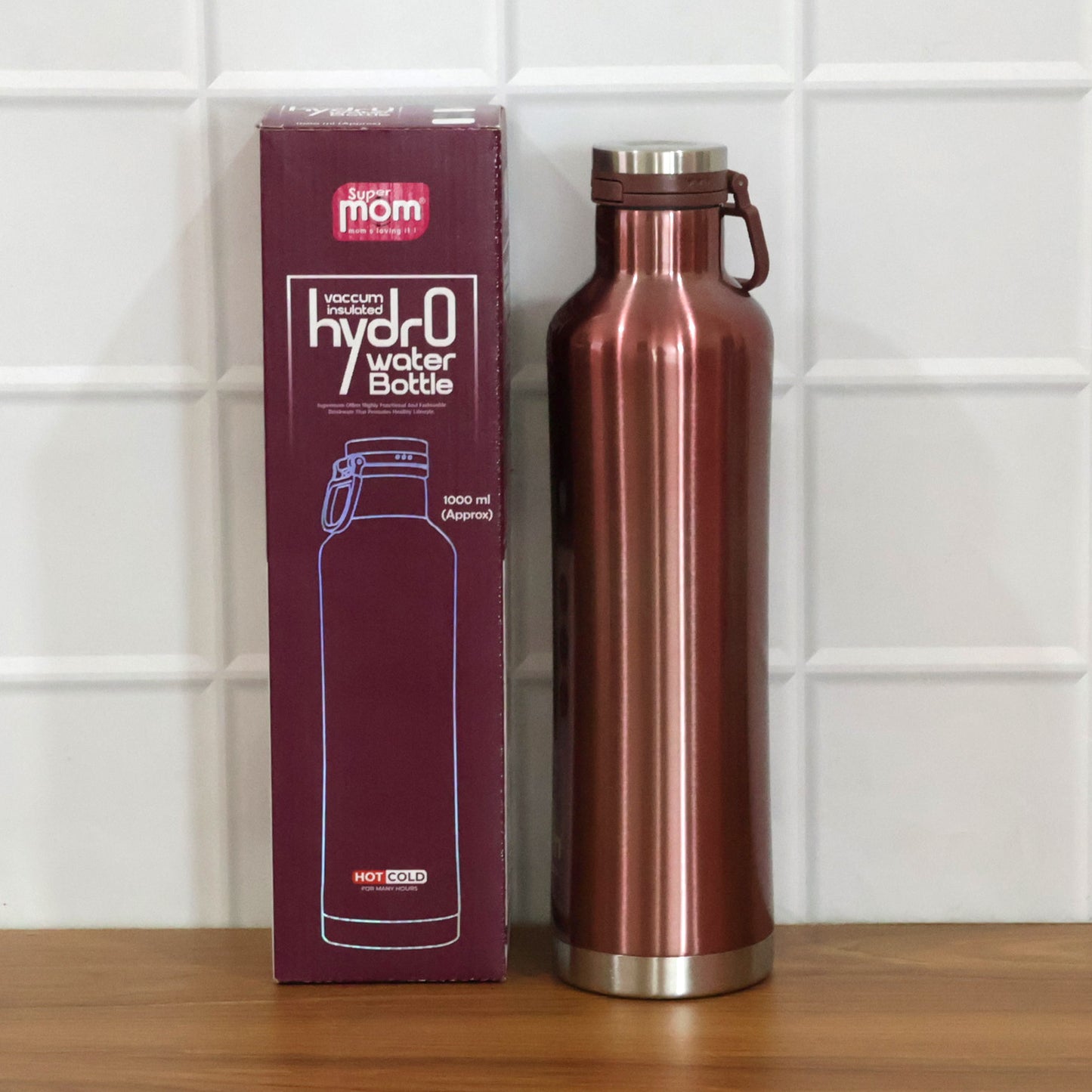 Supermom 1000 Ml Stainless Steel Insulated Hydro Water Bottle Vacuum Flask
